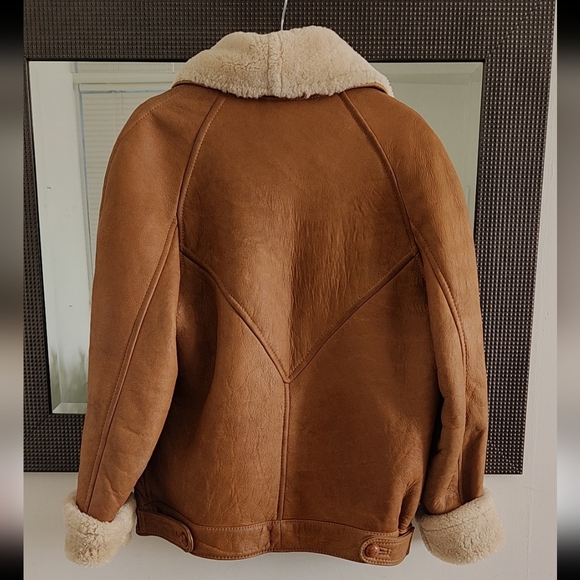 Andrew Marc Genuine Shearling Leather Jacket Coat - Picture 5 of 16